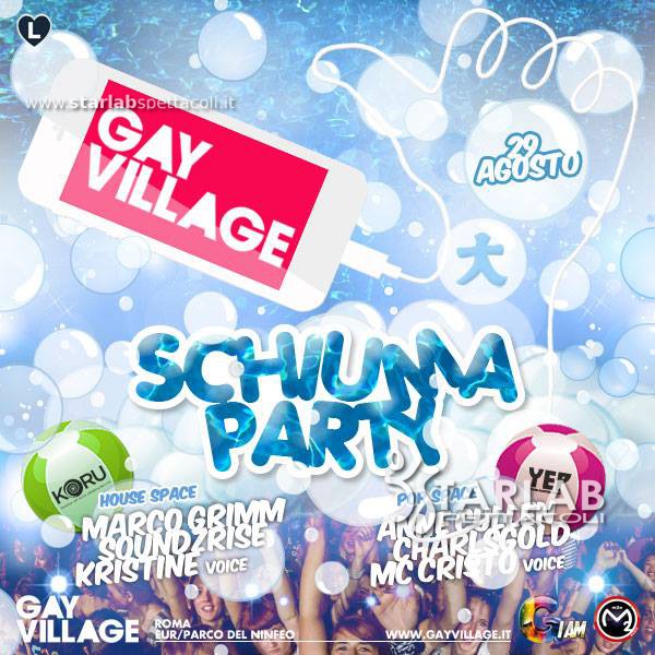 schiuma party Gay Village